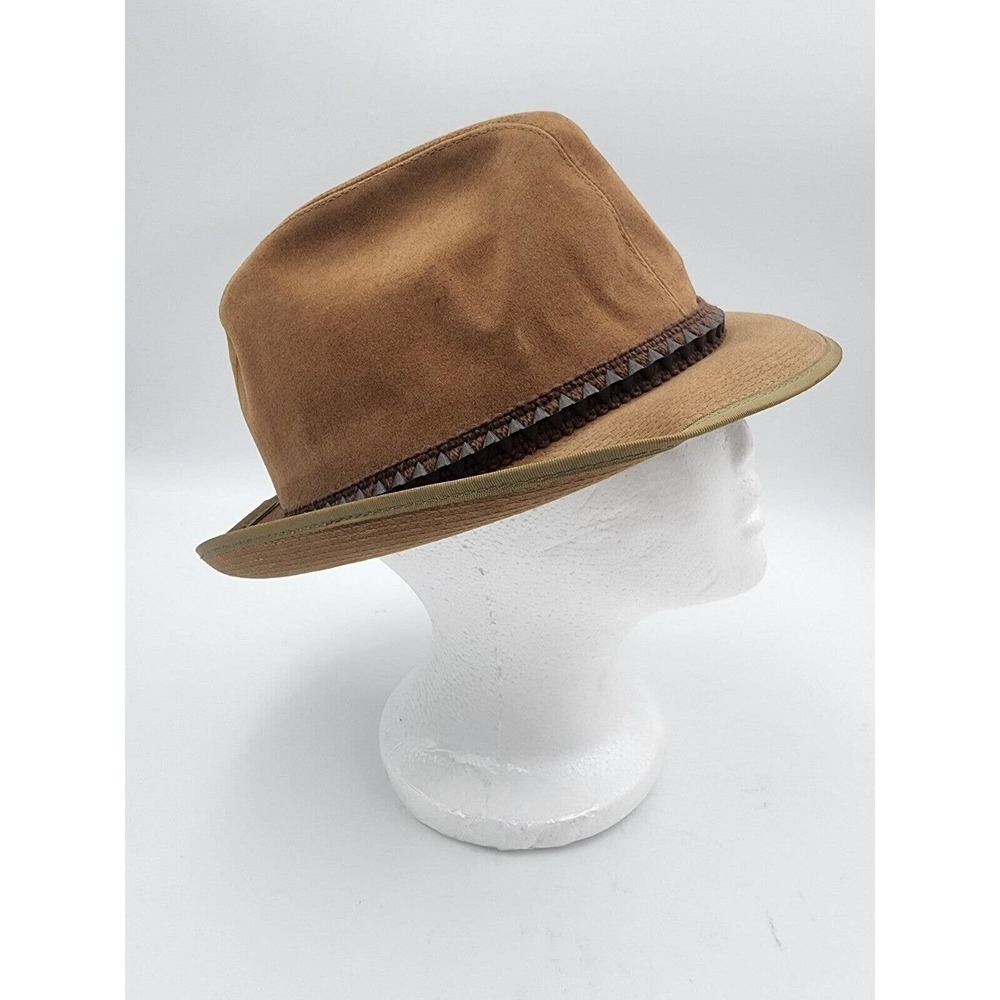 Vintage United Hatters Cap & Millinery Felt Fedora Feather Hat 7 1/12 - Picture 3 of 12
